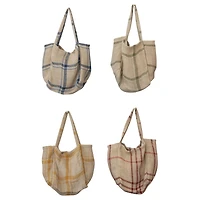 Hello Honey® Plaid Jute Tote Bag Set