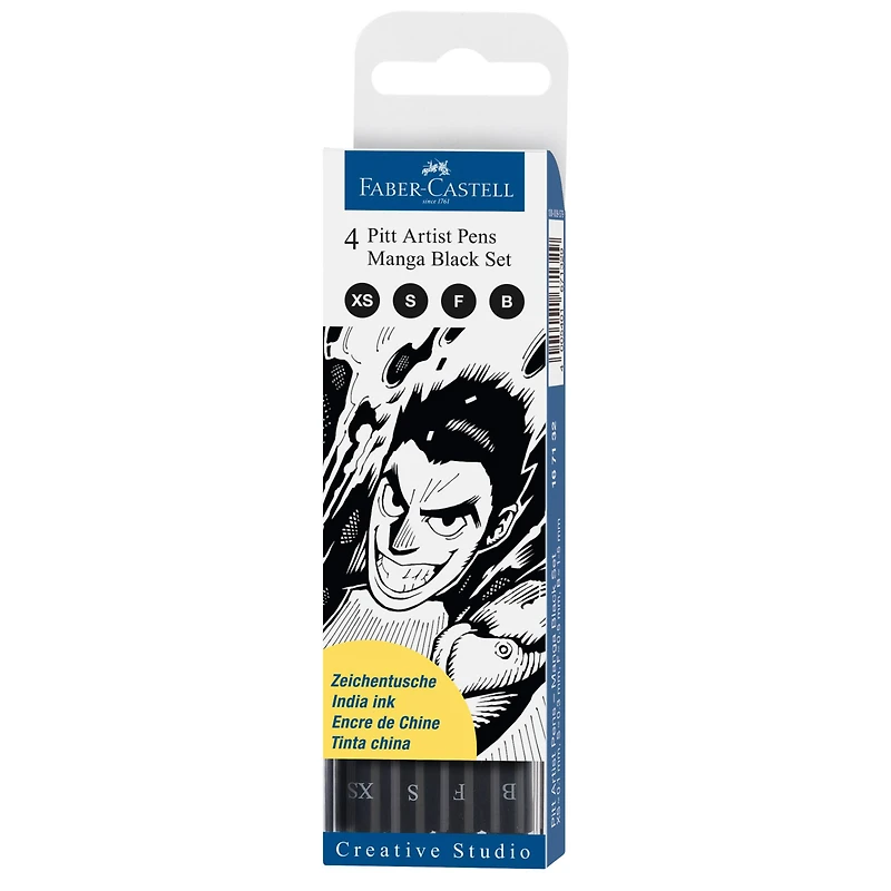 Faber-Castell® PITT® Manga Black Artist Pens Set