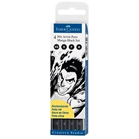 Faber-Castell® PITT® Manga Black Artist Pens Set