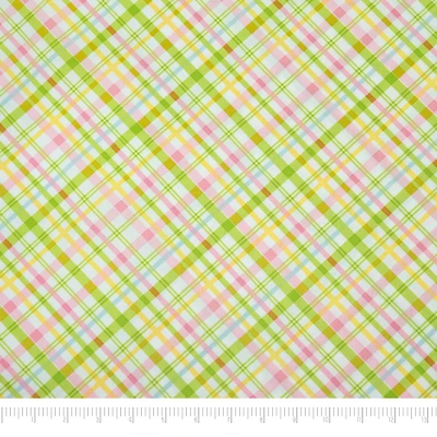 SINGER Colorful Plaid Cotton Fabric