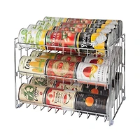 Kitchen Details 3-Tier Chrome Can Storage Organizer Rack