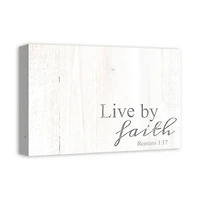 Live By Faith 12" x 18" Canvas Wall Art