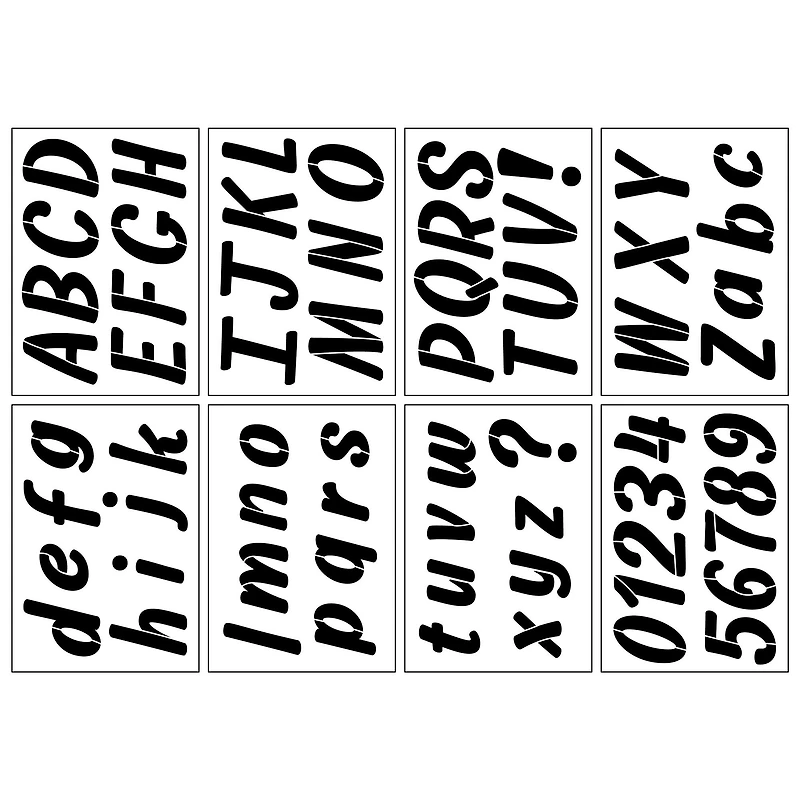 2.7" Italic Sans Serif Alphabet Stencils by Craft Smart®