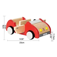 Hape Red Wooden Dollhouse Family Car