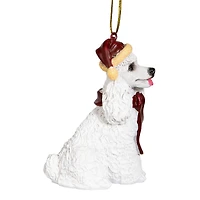 Design Toscano 3.5" White Poodle Ornament Sculpture