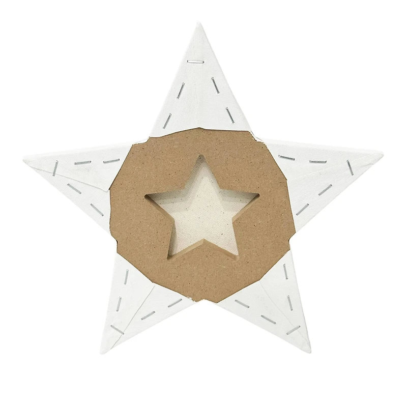 10" x 10" White Star Cotton Duck Canvas by Craft Smart™
