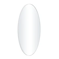 White Contemporary Wall Mirror, 18" x 1" x 32"