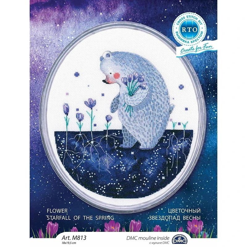 RTO Flower Starfall Of The Spring Cross Stitch Kit