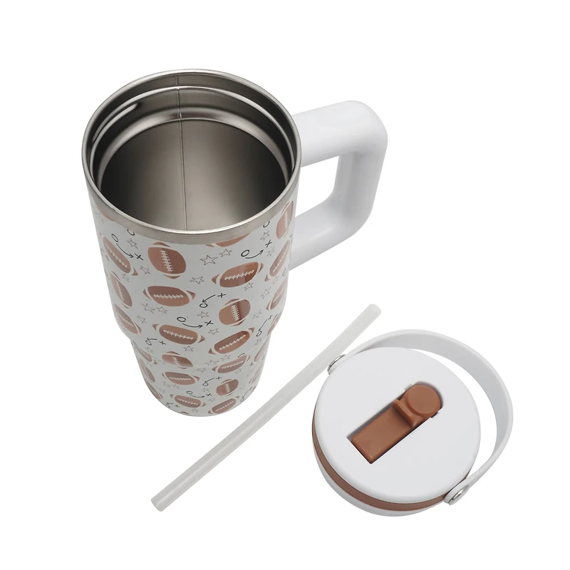 20oz. Football Stainless Steel Insulated Tumbler by Ashland®