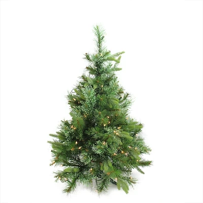 3ft. Pre-Lit Ashcroft Cashmere Pine Full Artificial Christmas Tree, Clear Dura Lights