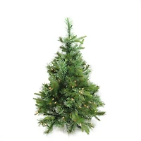 3ft. Pre-Lit Ashcroft Cashmere Pine Full Artificial Christmas Tree, Clear Dura Lights