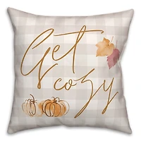 Get Cozy Check Indoor/Outdoor Pillow