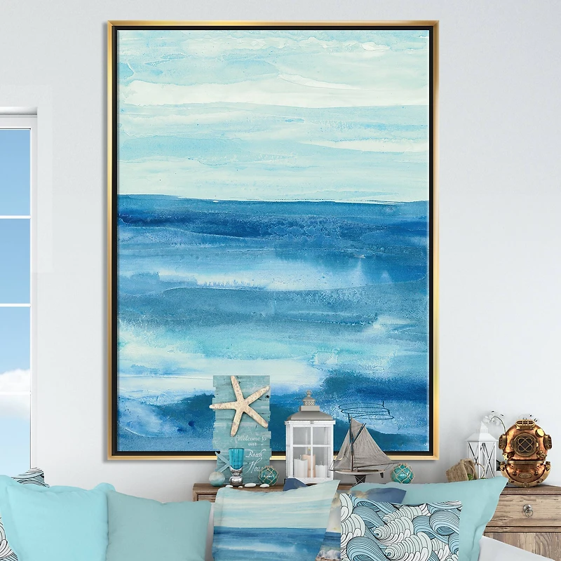 Designart - Lost in Blue Panel