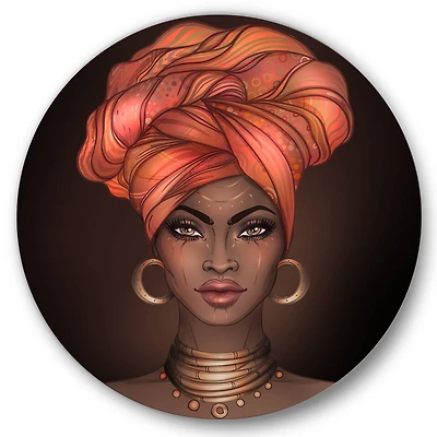 Designart - African American Woman with Turban V