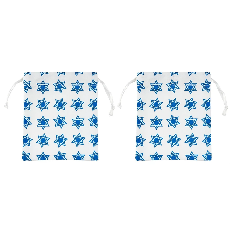 Star of David Mini Fabric Bags, 2ct. by Ashland®