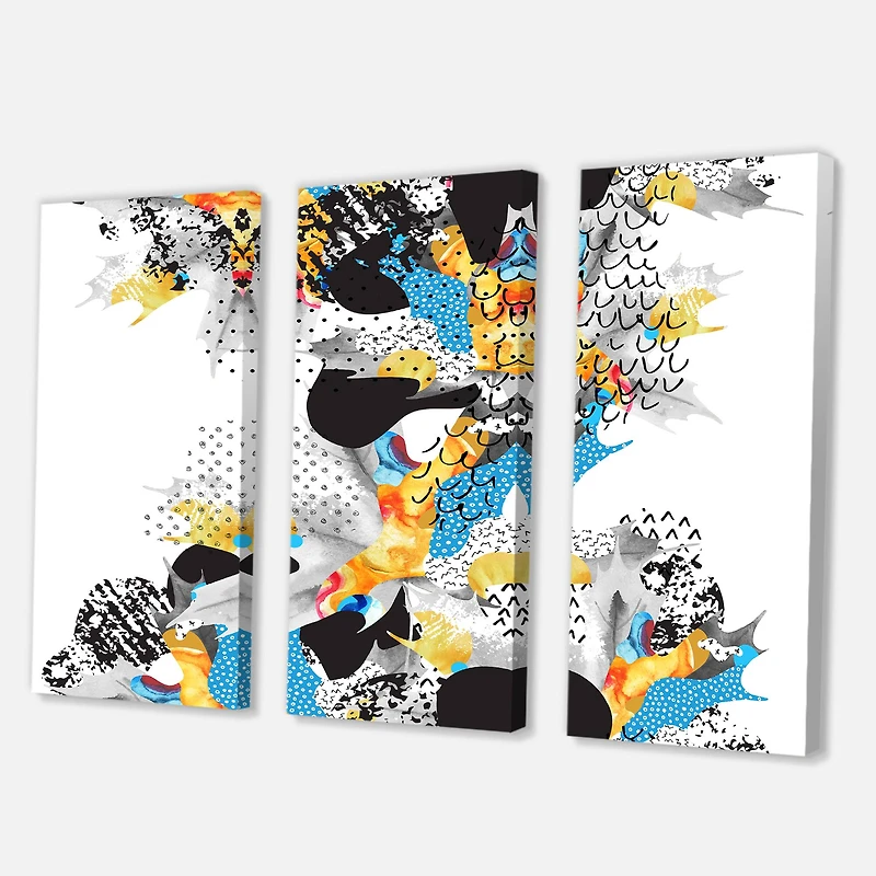 Designart - Minimal Fluid Shapes In Bauhaus Memphis Style