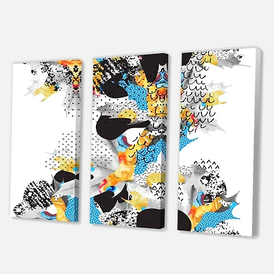 Designart - Minimal Fluid Shapes In Bauhaus Memphis Style