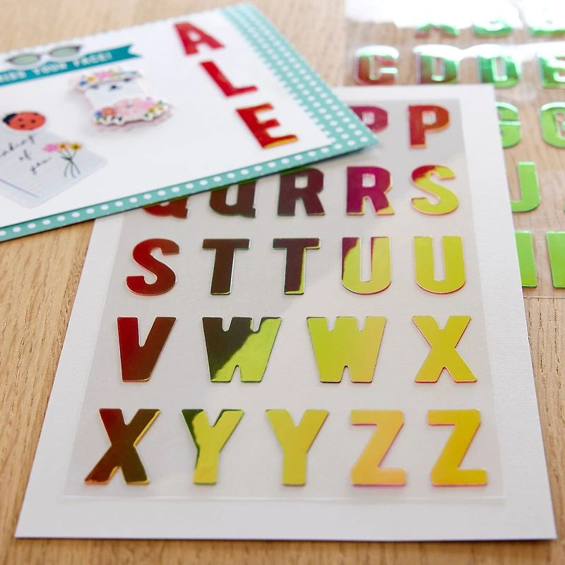 Iridescent Alphabet Stickers by Recollections™