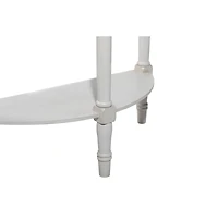 32" Light Gray Traditional Wooden Console Table