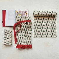 Hello Honey® 18" Christmas Tree Print Stonewashed Cotton Napkins, 4ct.