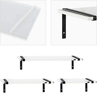 NEX™ White Wall Mounted Floating Shelf Set