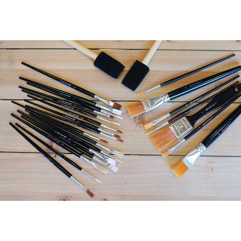Hello, Artist! 25 Piece Craft Brush Value Pack