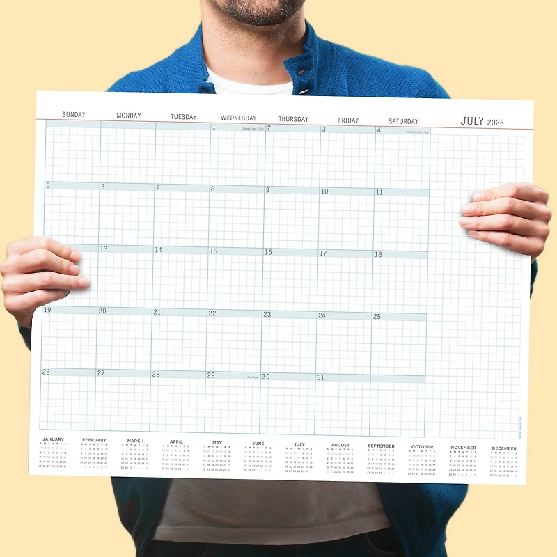 2026 Professional Desk Pad Monthly Blotter Calendar