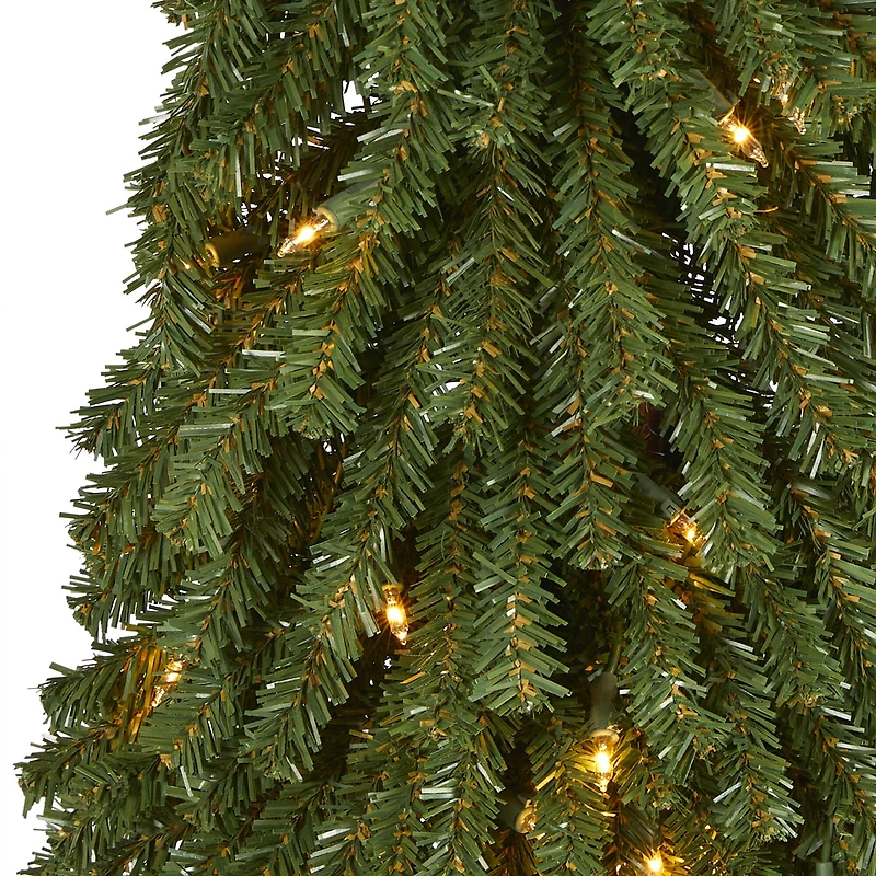 3ft. Pre-Lit Grand Alpine Artificial Christmas Tree, Clear LED Lights