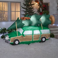 8ft. Airblown® Inflatable Christmas Griswold Station Wagon with Christmas Tree & Squirrel