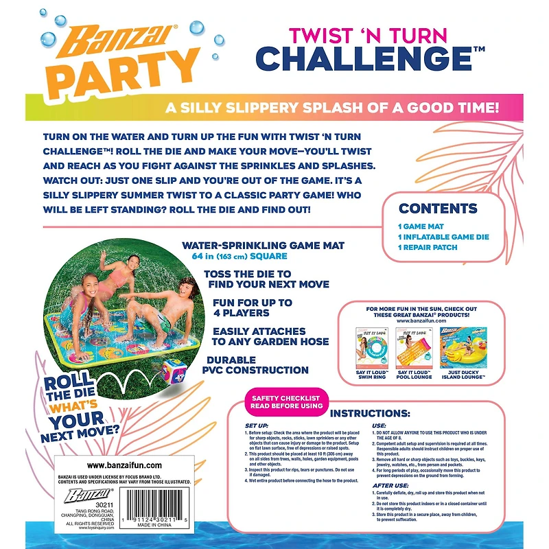 Banzai 64" Playmat & Twist Challenge Game