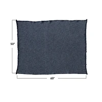 Hello Honey® Stonewashed Charcoal Bouclé Cotton Blend Throw