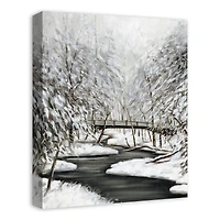 Winter Creek 16" x 20" Canvas Wall Art