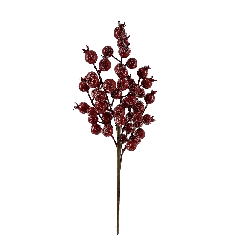 13" Dark Red Iced Berry Pick by Ashland®