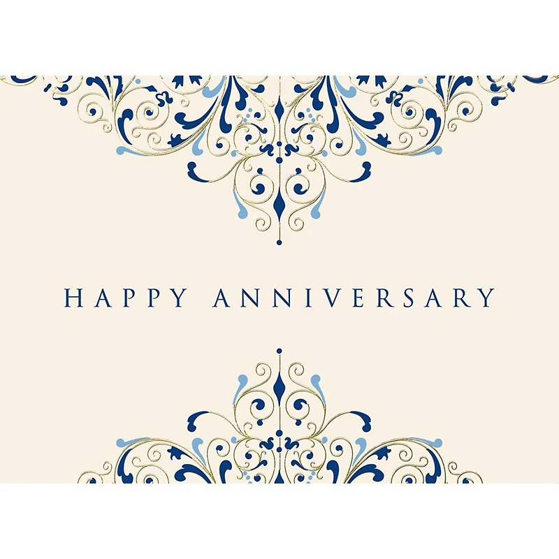 JAM Paper Flourish Blank Anniversary Card Set