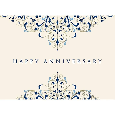 JAM Paper Flourish Blank Anniversary Card Set