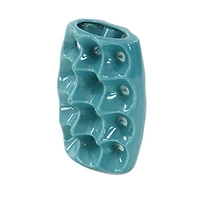 Blue Stoneware Modern Vase Set