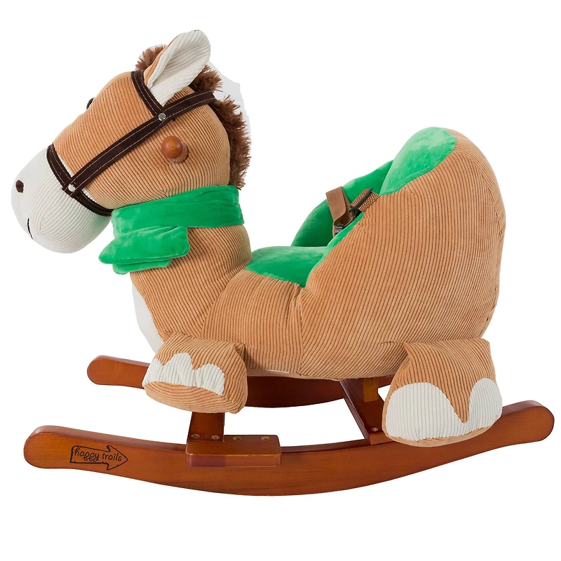 Toy Time Plush Rocking Horse Ride-On with Seat