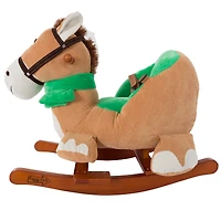 Toy Time Plush Rocking Horse Ride-On with Seat