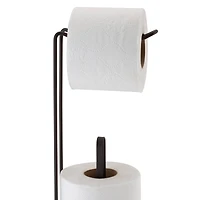 Bath Bliss 21" Bronze Toilet Paper Reserve & Dispenser