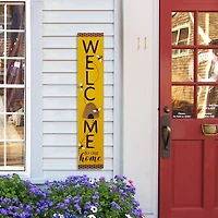 Glitzhome® 42" Wood Bees WELCOME Porch Sign