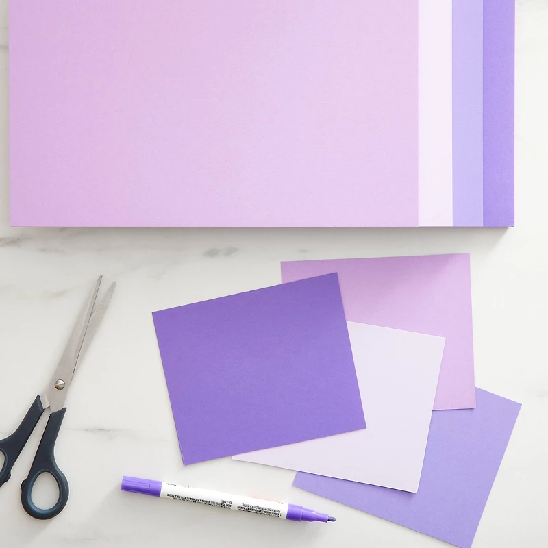 6 Packs: 100 ct. (600 total) Very Violet 8.5" x 11" Cardstock Paper by Recollections™