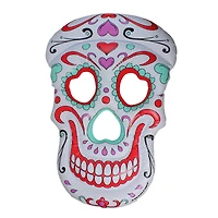 Swimline 5ft. Inflatable White & Pink Sugar Skull Swimming Pool Float