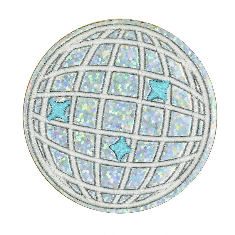 Iron-On & Adhesive Disco Ball Embroidered Patch by Make Market®