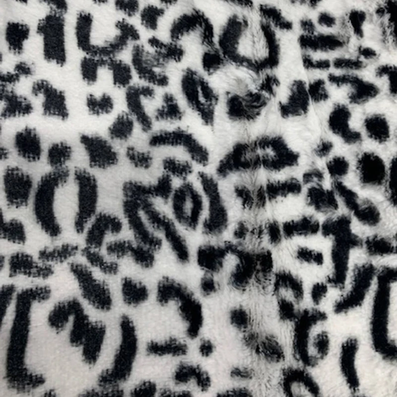 Feldman Black Faux Leopard Fur