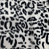Feldman Black Faux Leopard Fur