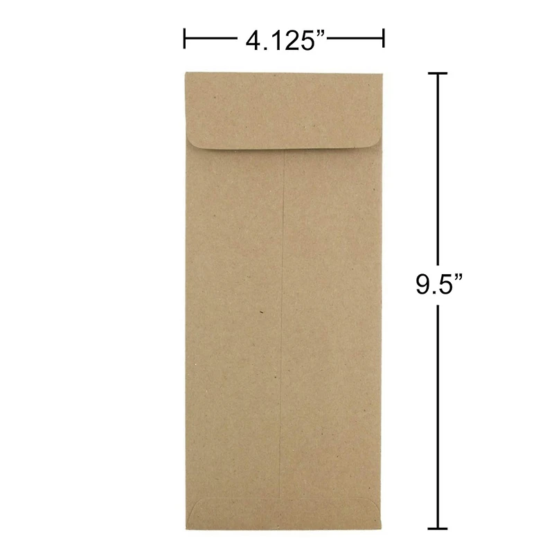JAM Paper #10 Brown Kraft Paper Bag Policy Business Premium Envelopes
