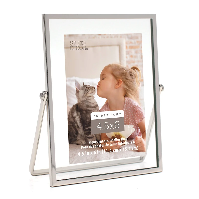 Expressions™ Silver Metal Tabletop Float Frame by Studio Décor®