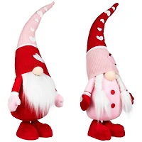 23" Gnomes with Knitted Hats Valentine's Day Decoration Set