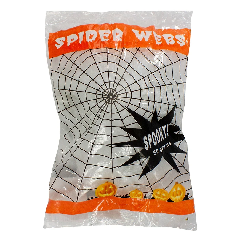 White Stretchable Spider Web Halloween Decoration