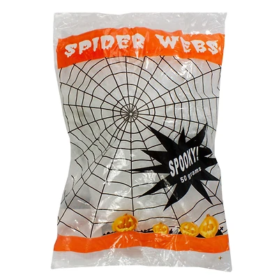 White Stretchable Spider Web Halloween Decoration